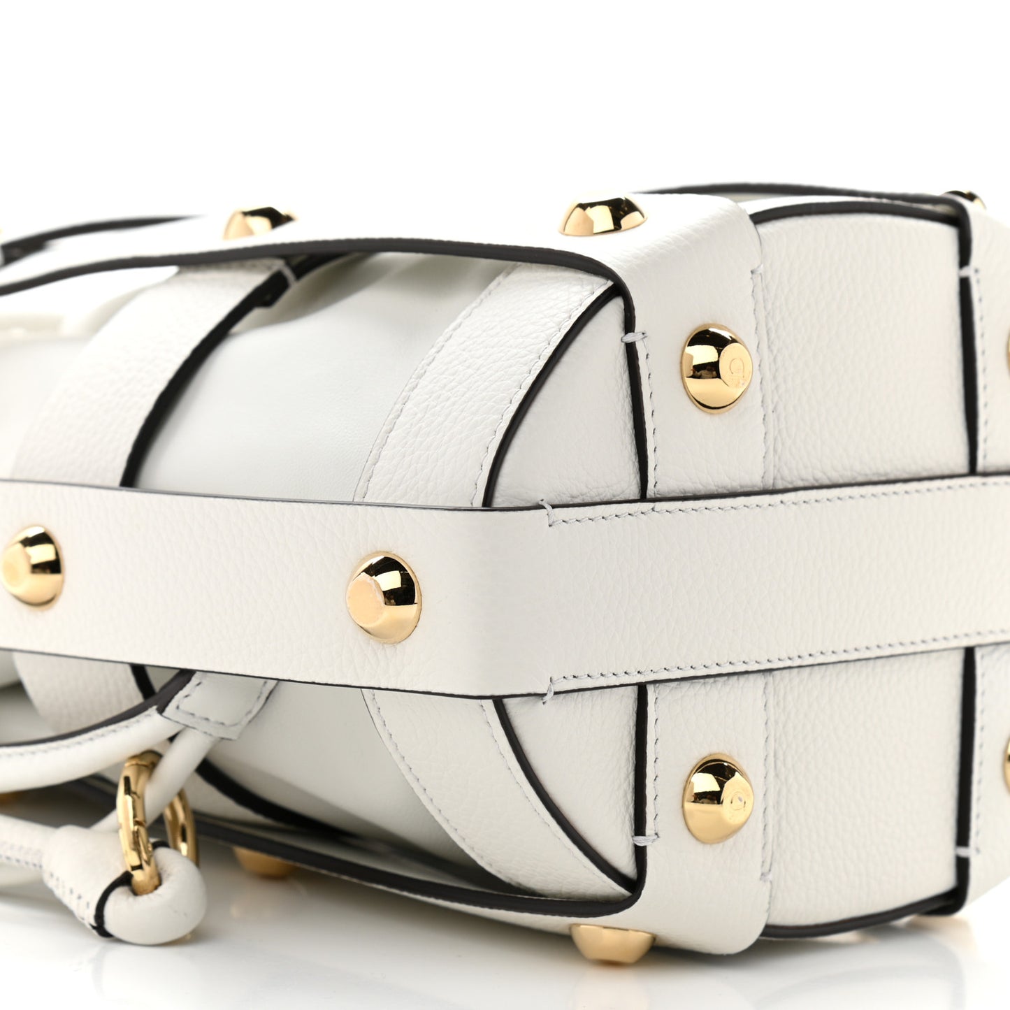 Calfskin Cage Bag White