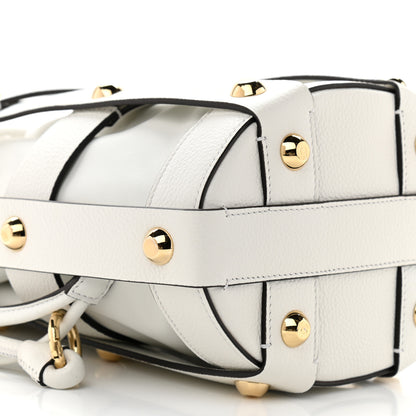 Salvatore Ferragamo Calfskin Cage Bag White 9 of 10