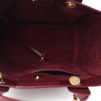 Chanel Caviar Small Studded Deauville Tote Burgundy 5 of 10