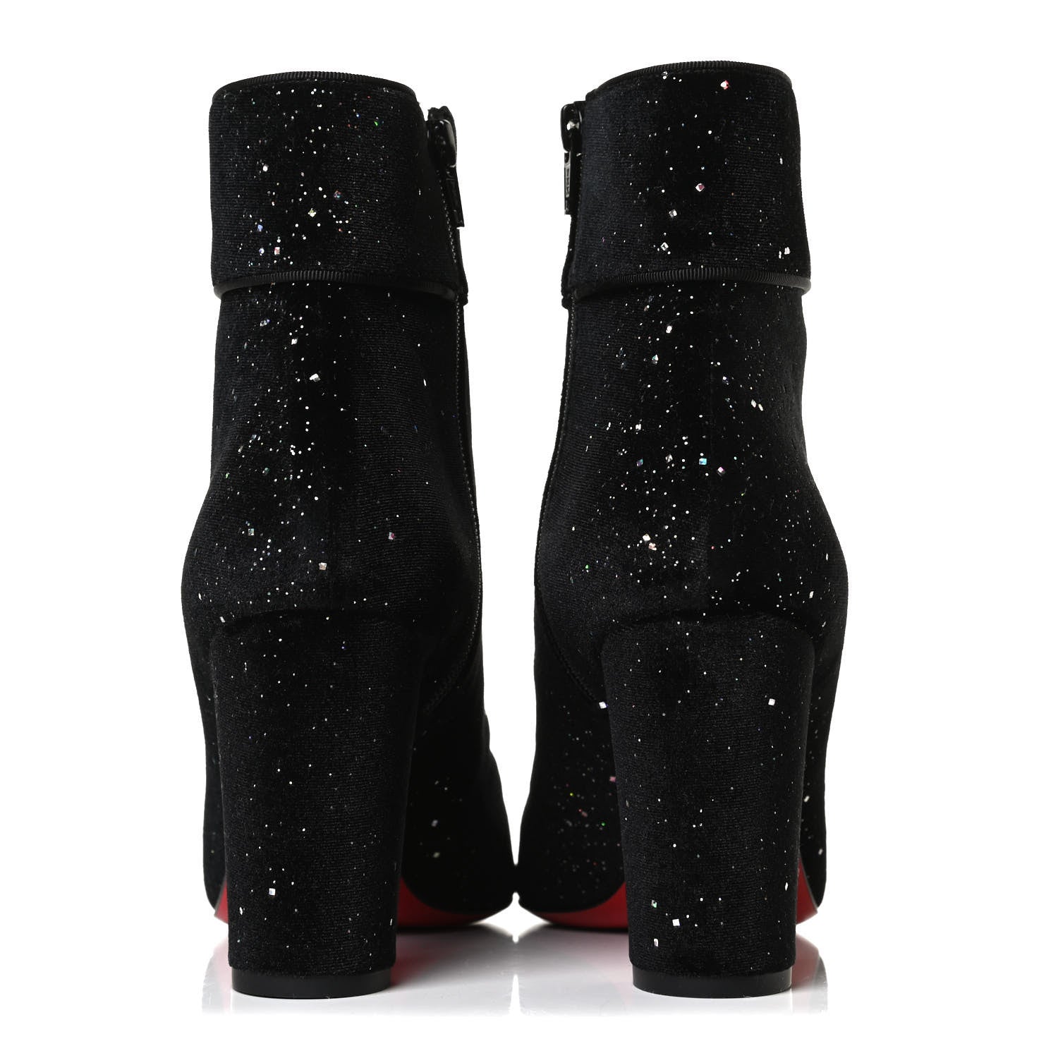 Christian Louboutin Velvet Galactica Moulamax 85 Booties 38.5 Black 6 of 11