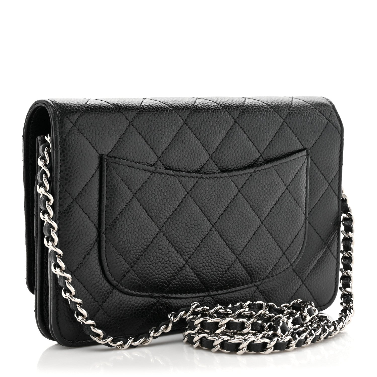 Chanel Caviar Quilted Wallet on Chain WOC Black 3 of 12