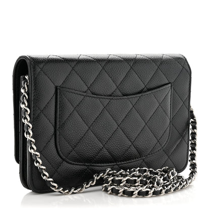 Chanel Caviar Quilted Wallet on Chain WOC Black 3 of 12