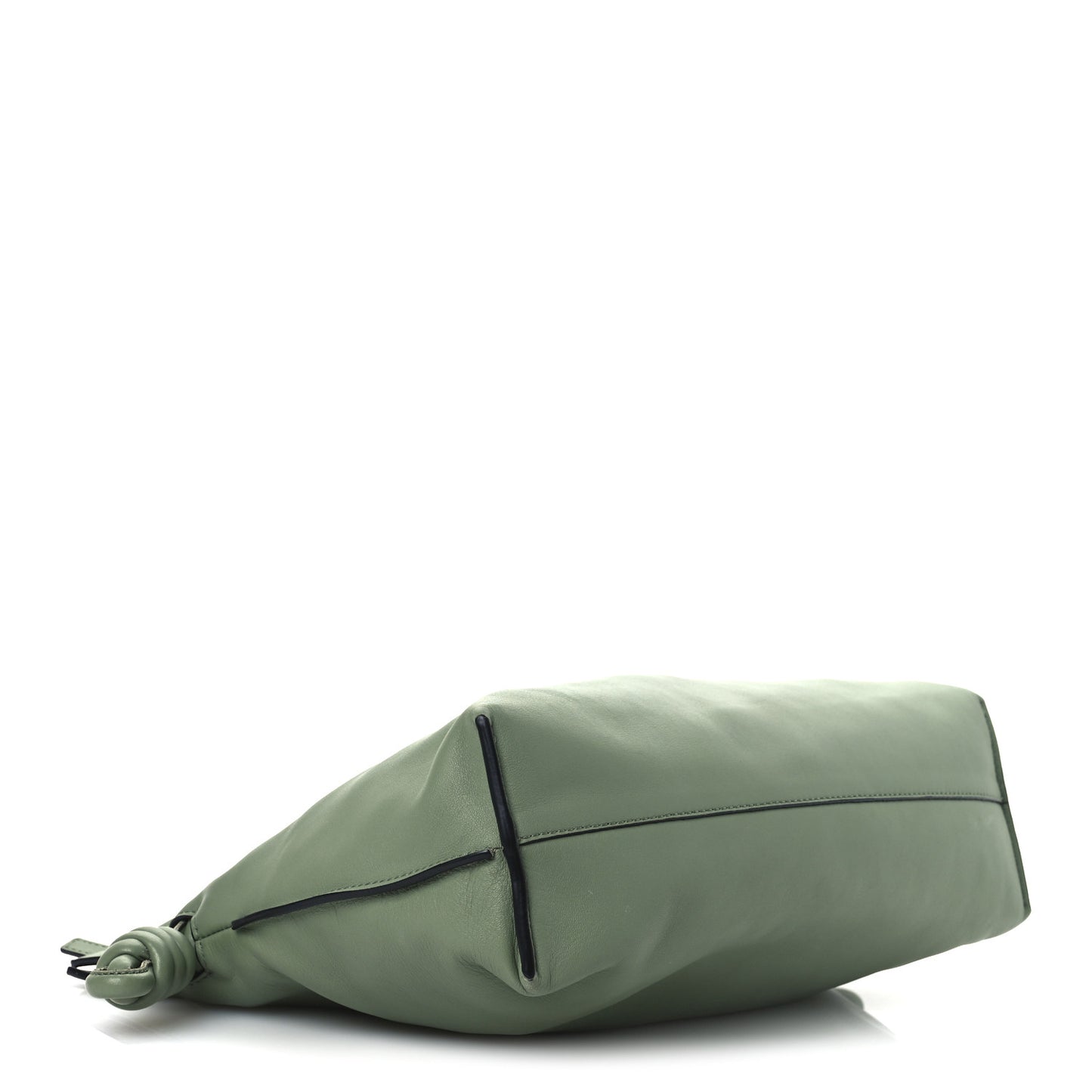 Nappa Flamenco Knot Clutch Rosemary