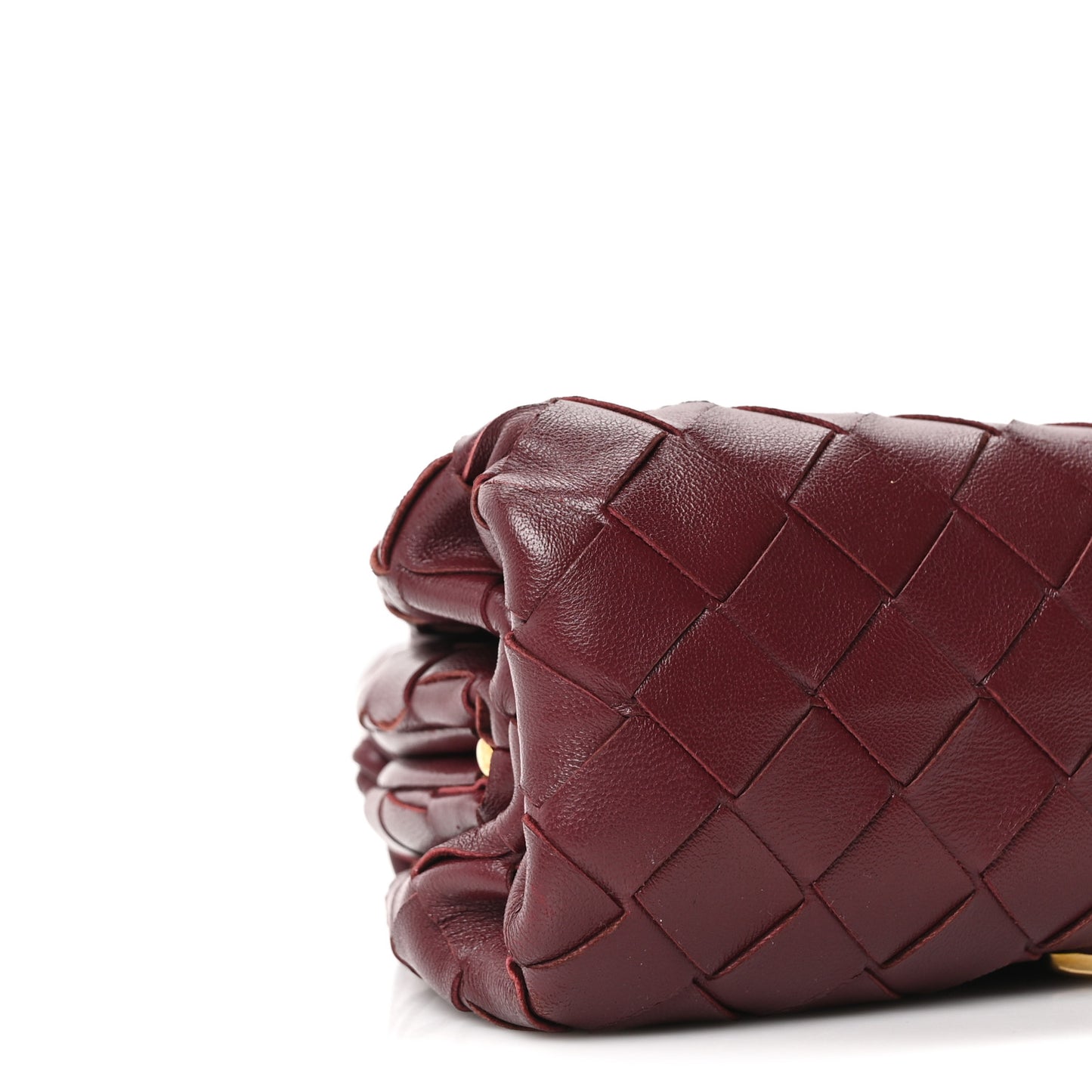 Nappa Intrecciato Studded The Mini Pouch Barolo