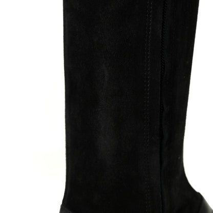 Louis Vuitton Suede Podium Platform High Boots 37 Black 13 of 16