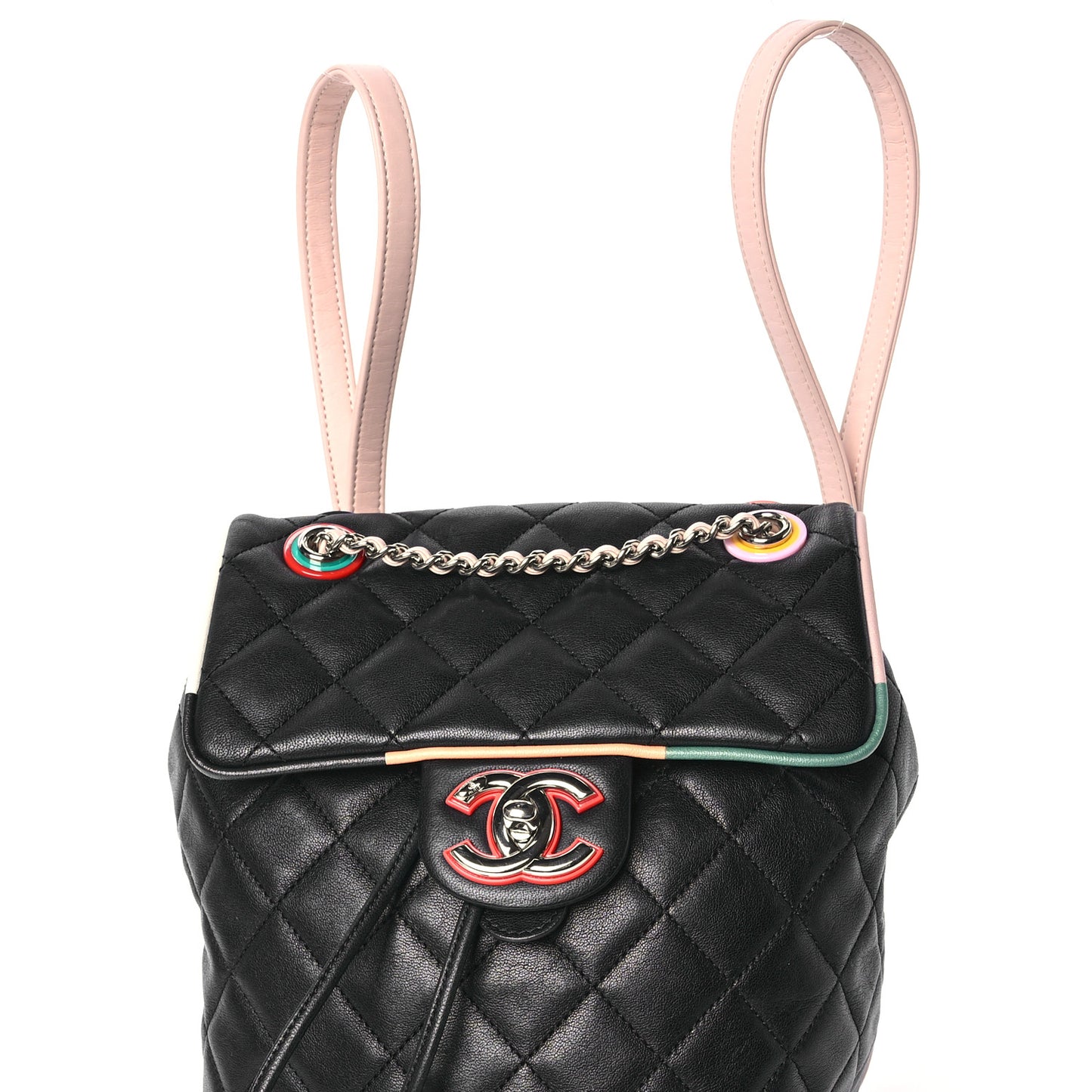 Lambskin Quilted Small Cuba Urban Spirit Backpack Black