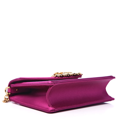 Dolce & Gabbana Silk Small Devotion Envelope Top Handle Bag Fuchsia 4 of 10