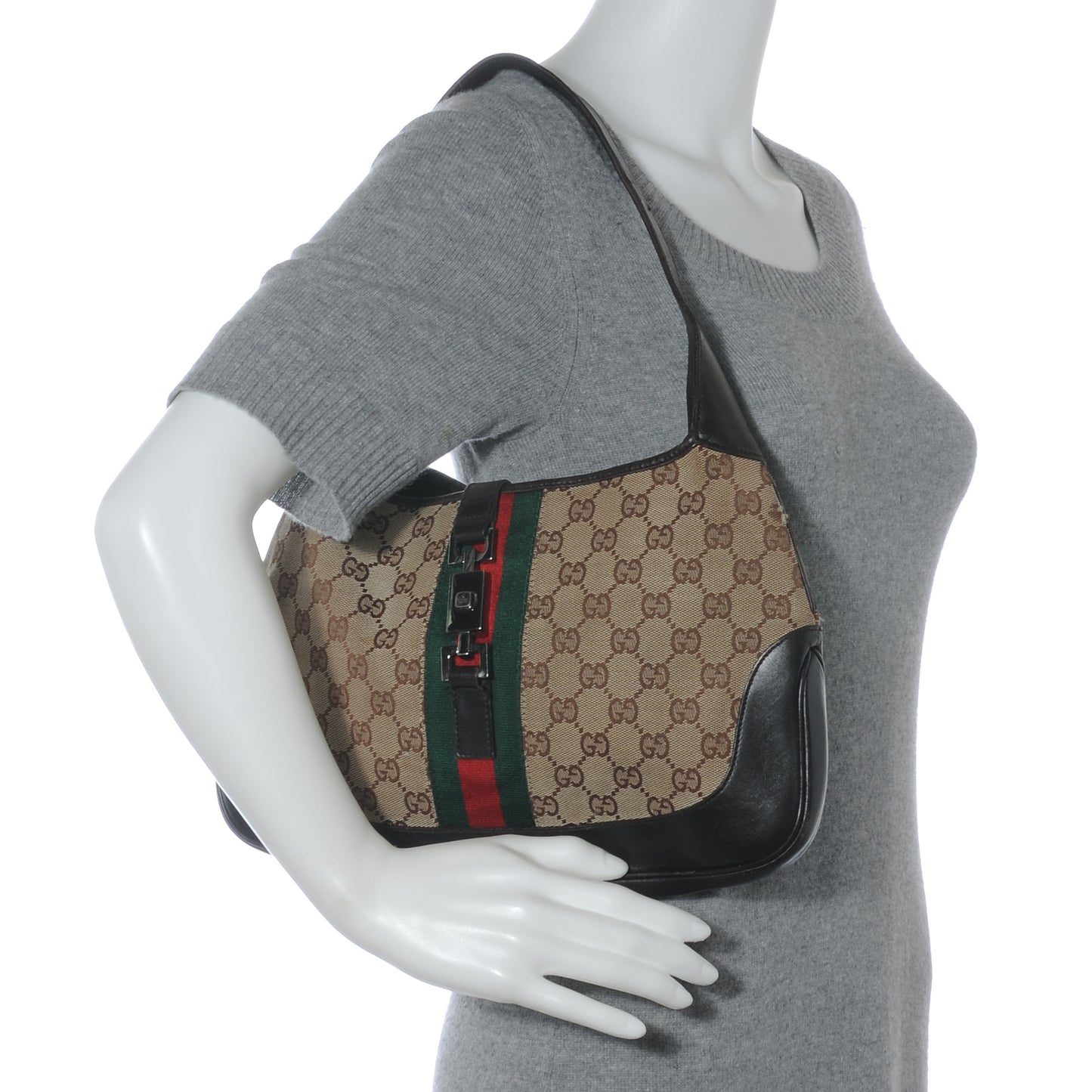 Monogram Web Jackie O Hobo