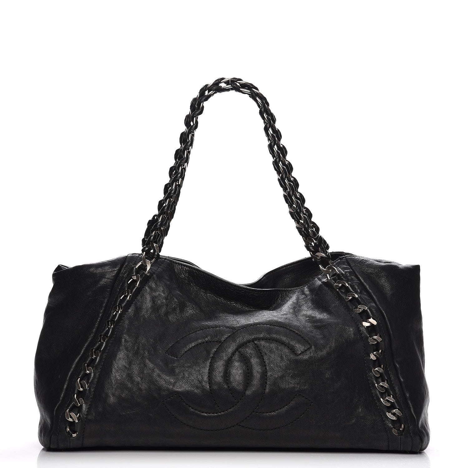 Chanel Calfskin East West Modern Chain Tote Black 1 of 10