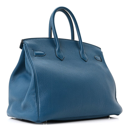 Hermes Togo Birkin 35 Bleu Izmir 3 of 10