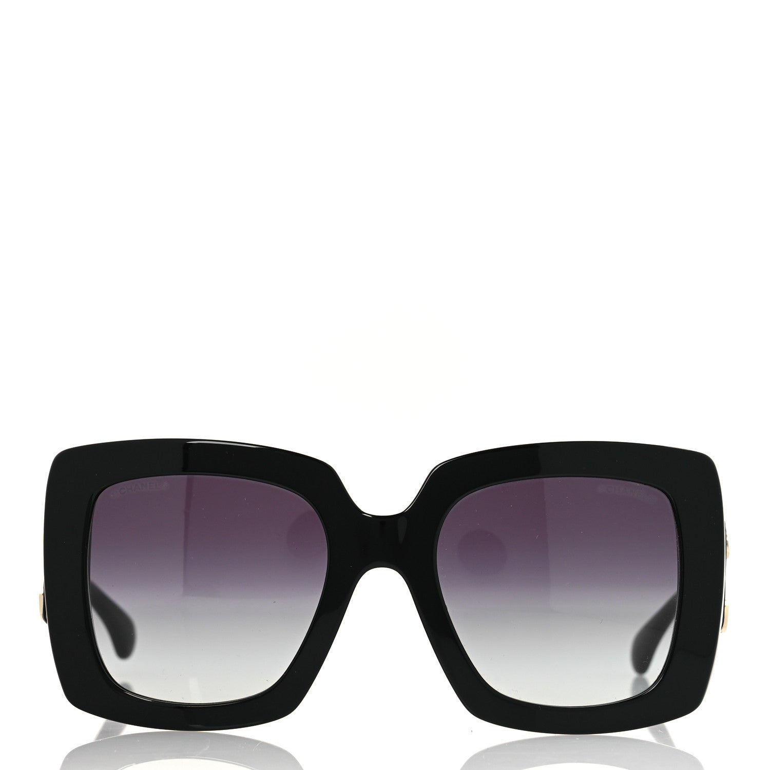 Chanel Acetate Calfskin Square Sunglasses 5474-Q-A Black 2 of 9