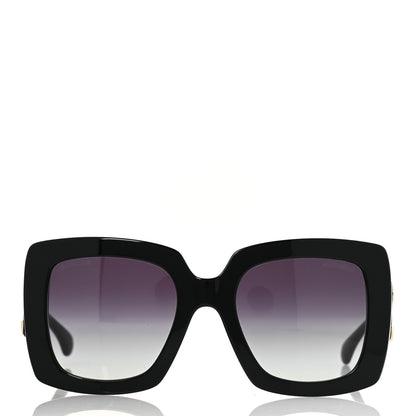 Chanel Acetate Calfskin Square Sunglasses 5474-Q-A Black 2 of 9