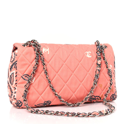 Chanel Cotton Quilted Small Bandana Single Flap Pink 3 of 10