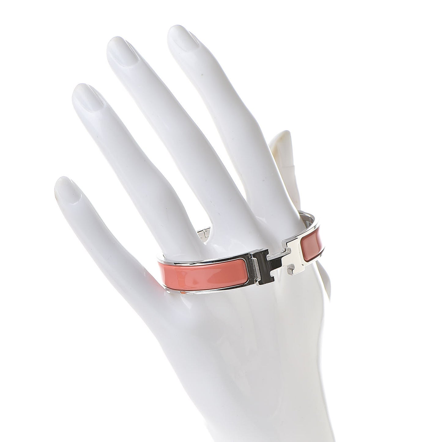 Enamel Narrow Clic Clac H Bracelet PM Hibiscus