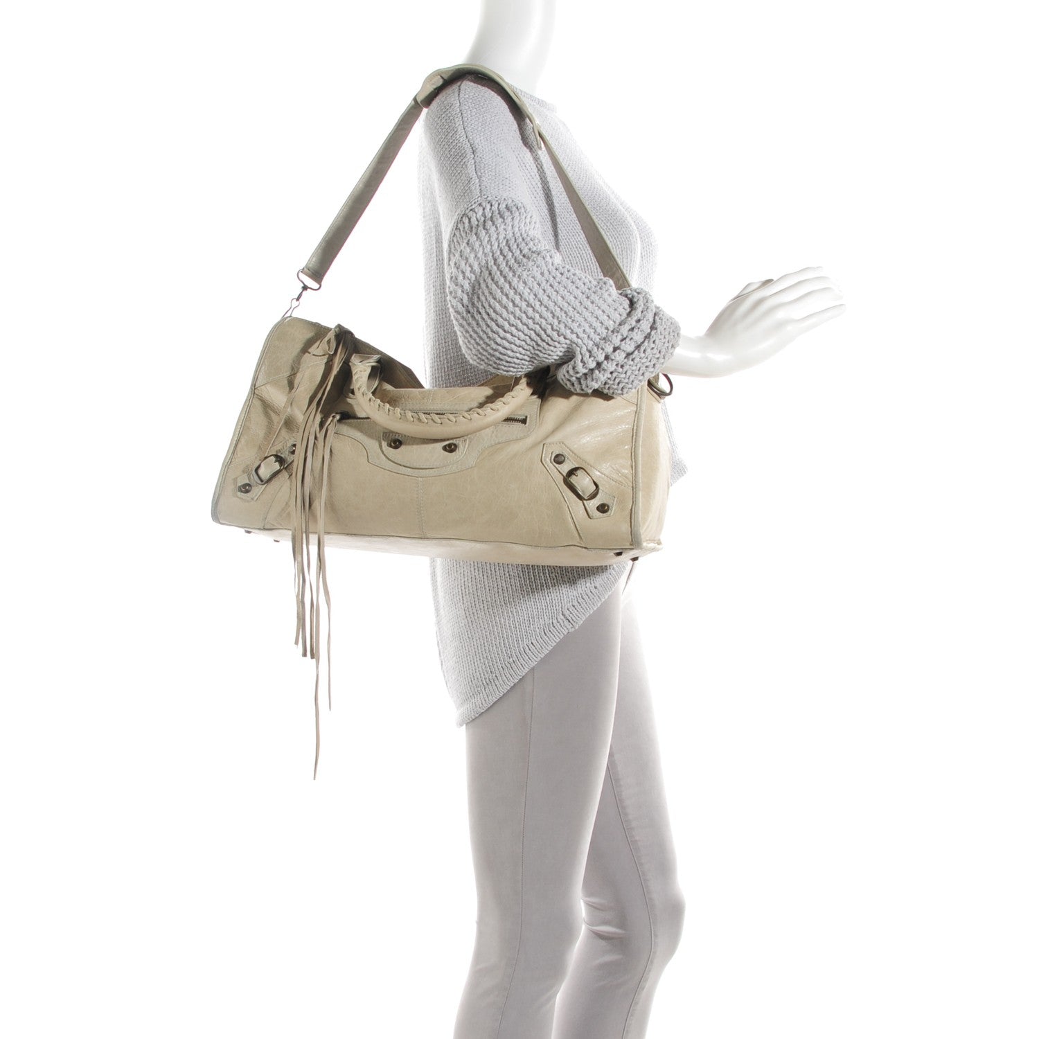 Balenciaga Chevre Classic Hardware Part Time Natural 6 of 13