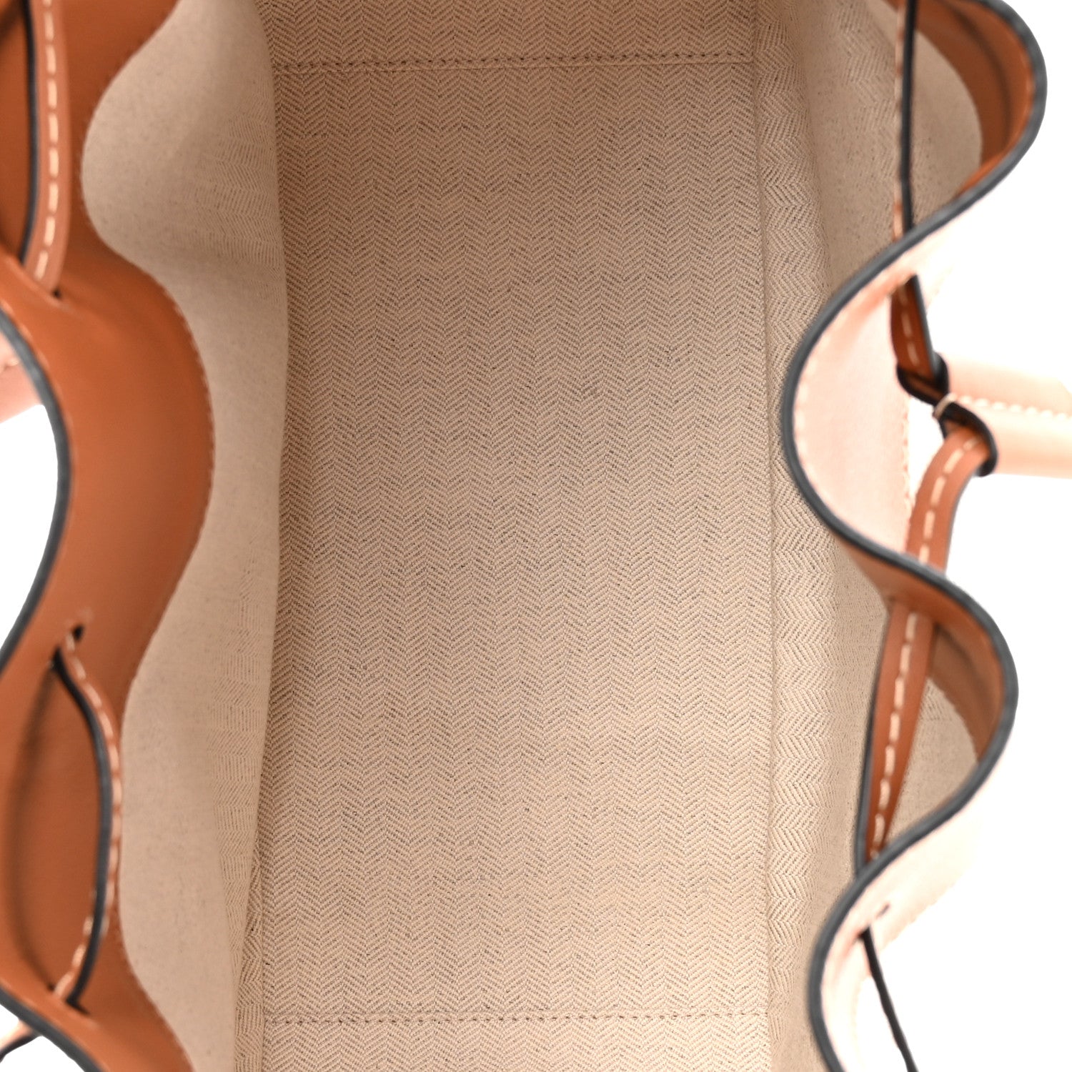 Loewe Calfskin Canvas Medium Hammock Shoulder Bag Natural Tan 5 of 10