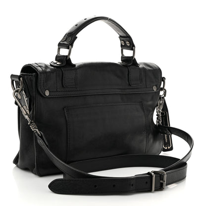 Proenza Schouler Lambskin Tiny PS1 Satchel Black 3 of 10