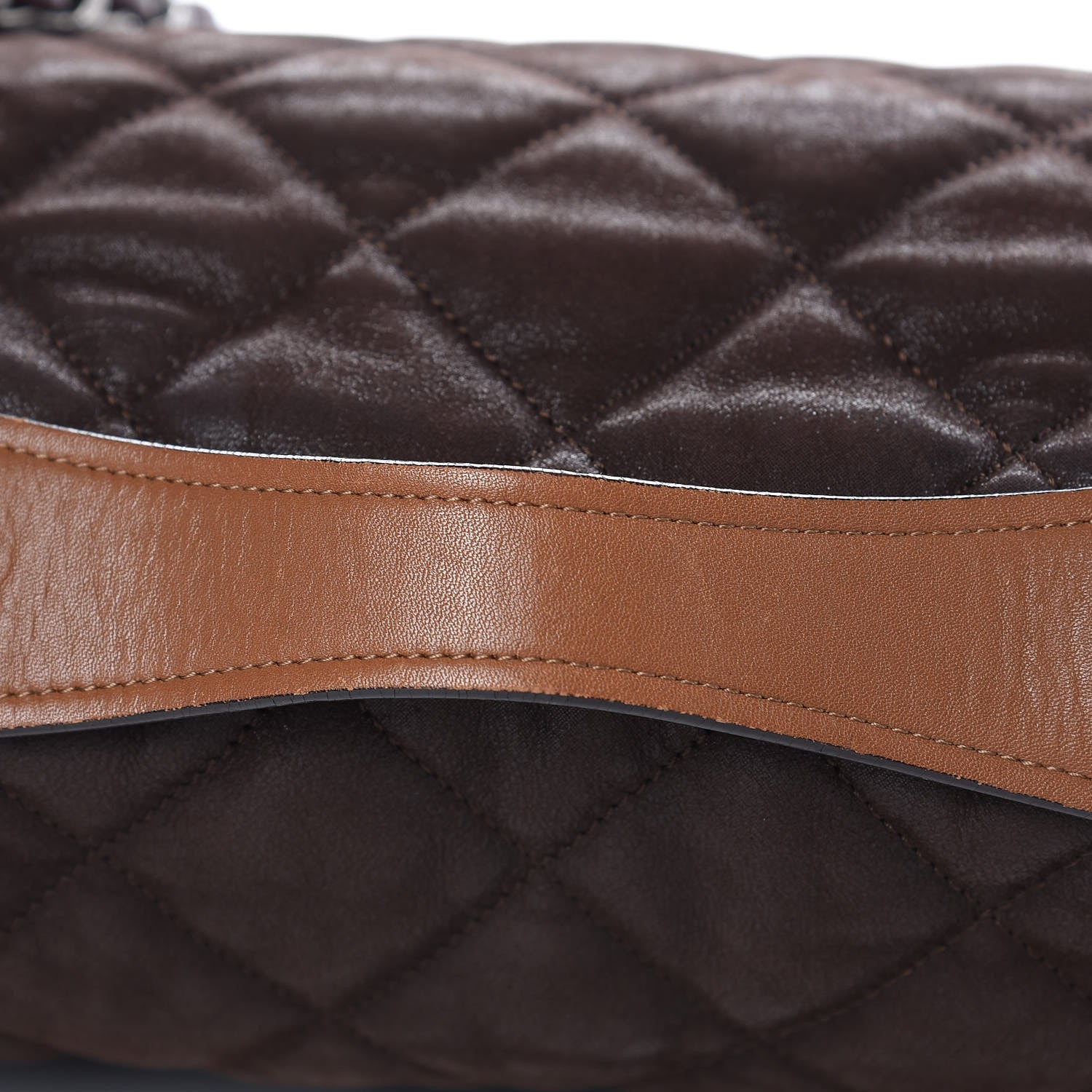 Chanel Iridescent Calfskin Jumbo In The Mix Flap Brown 11 of 13