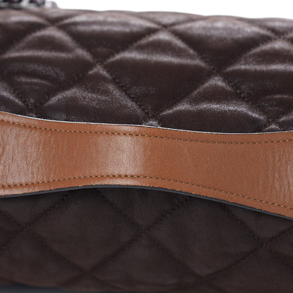 Chanel Iridescent Calfskin Jumbo In The Mix Flap Brown 11 of 13