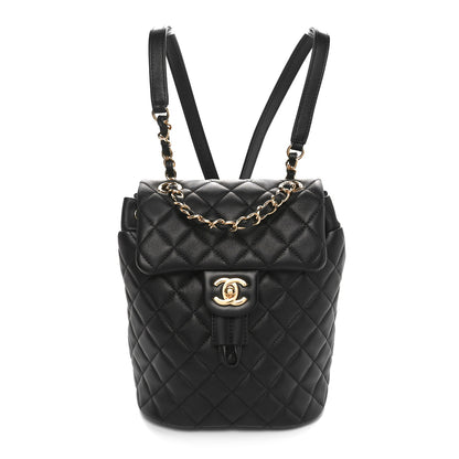 Chanel Calfskin Quilted Mini Urban Spirit Backpack Black 1 of 11