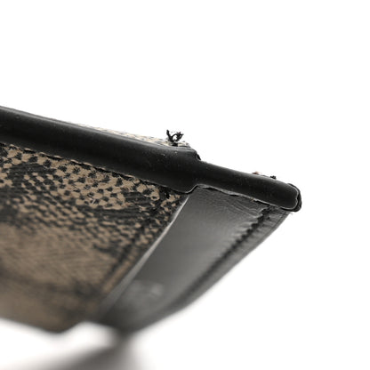 Celine Triomphe Canvas Card Holder Beige Black 8 of 9