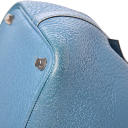 Hermes Taurillon Clemence Picotin Lock 18 PM Blue Jean 17 of 19