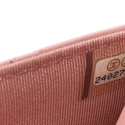 Chanel Lambskin Quilted Wallet On Chain WOC Pink 8 of 11