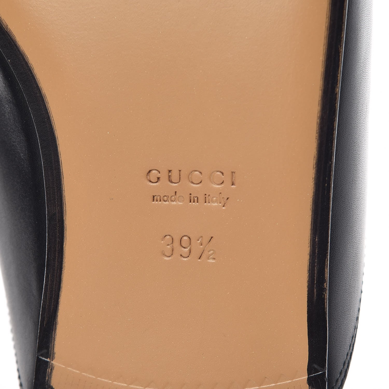 Gucci Calfskin Womens Princetown Slippers 39.5 Black 6 of 9