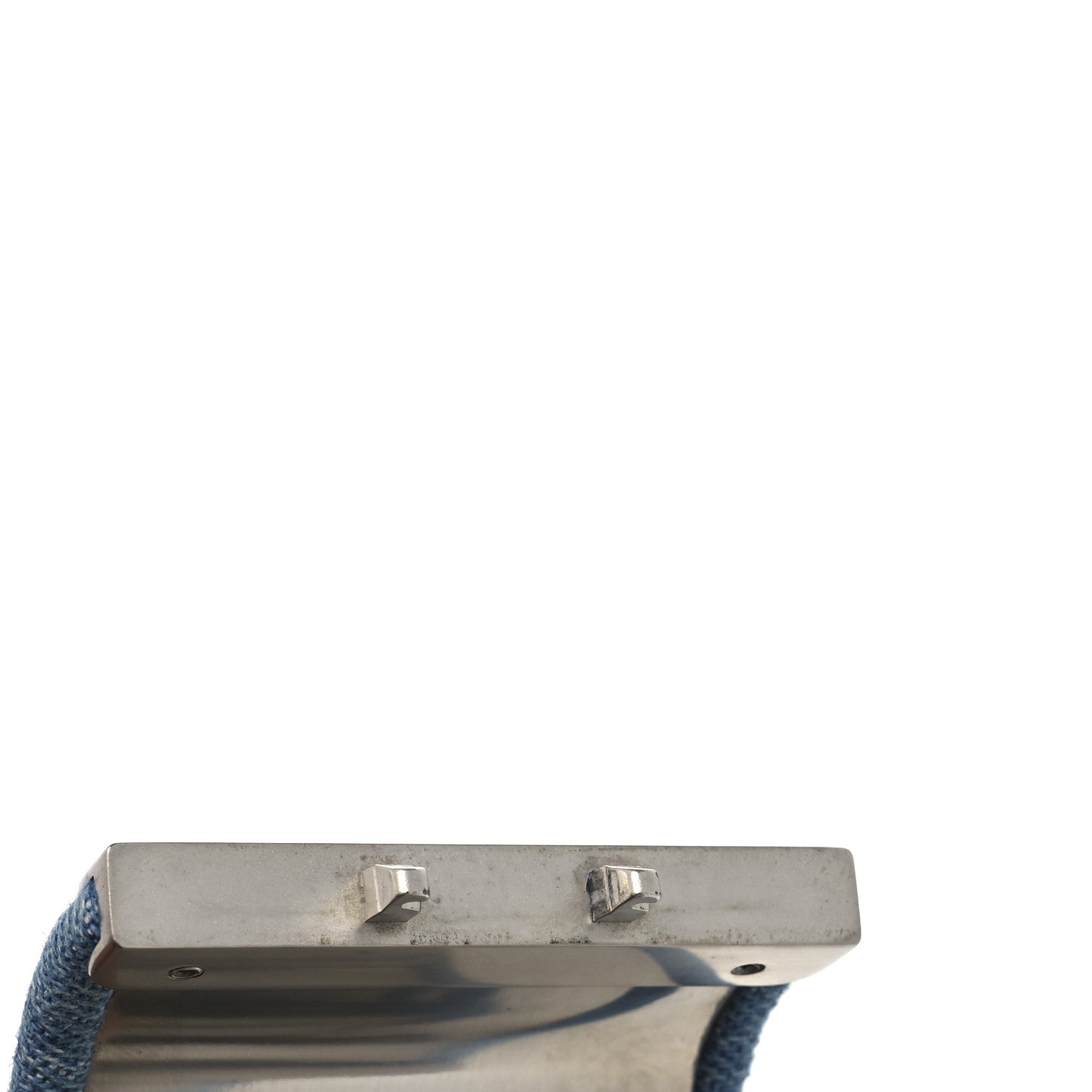Chanel Denim CC Cuff Bracelet Blue 6 of 6