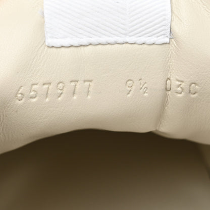 Gucci Demetra Web Mens Rhyton Cut Out Sneakers 9.5 Great White Grey 9 of 13