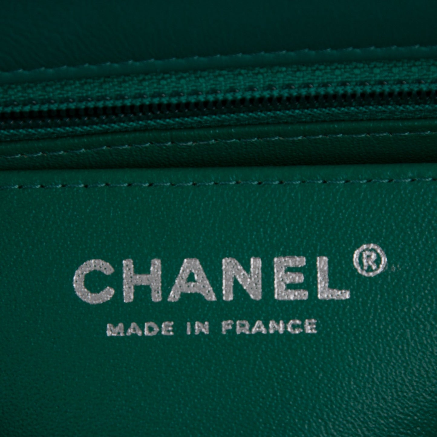 Lambskin Quilted Mini Rectangular Flap Green