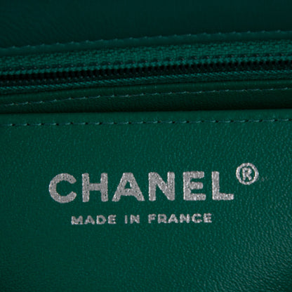 Chanel Lambskin Quilted Mini Rectangular Flap Green 6 of 7