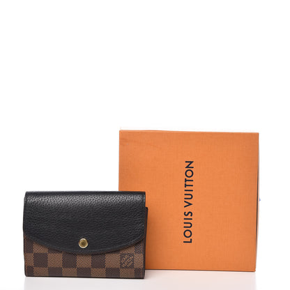Louis Vuitton Damier Ebene Normandy Compact Wallet Black 13 of 13