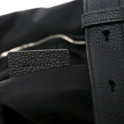 Salvatore Ferragamo Nylon Calfskin Cut Out Duffle Bag Black 6 of 9