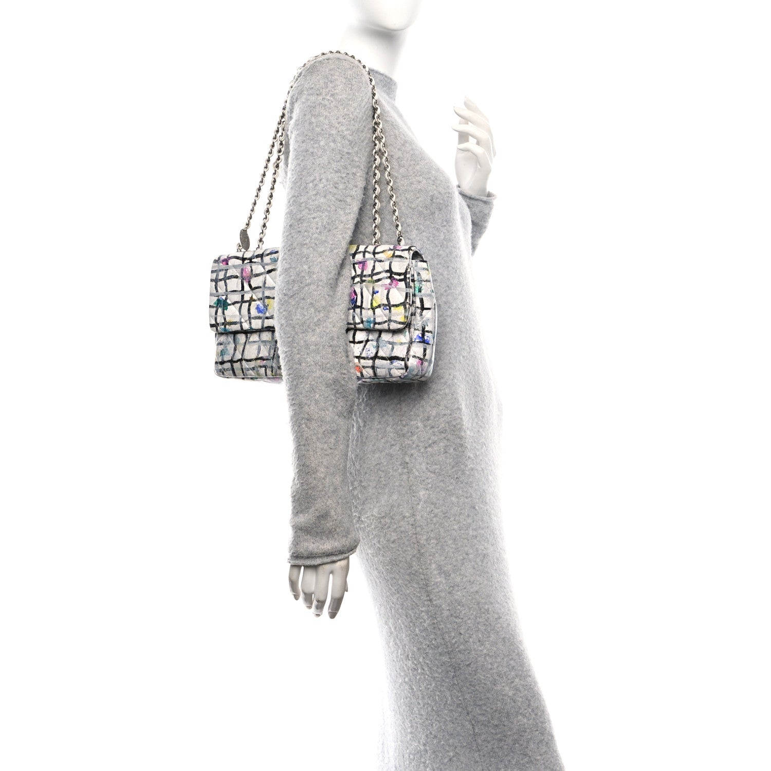 Chanel Calfskin Hand Painted Graffiti Flap Multicolor 2 of 10