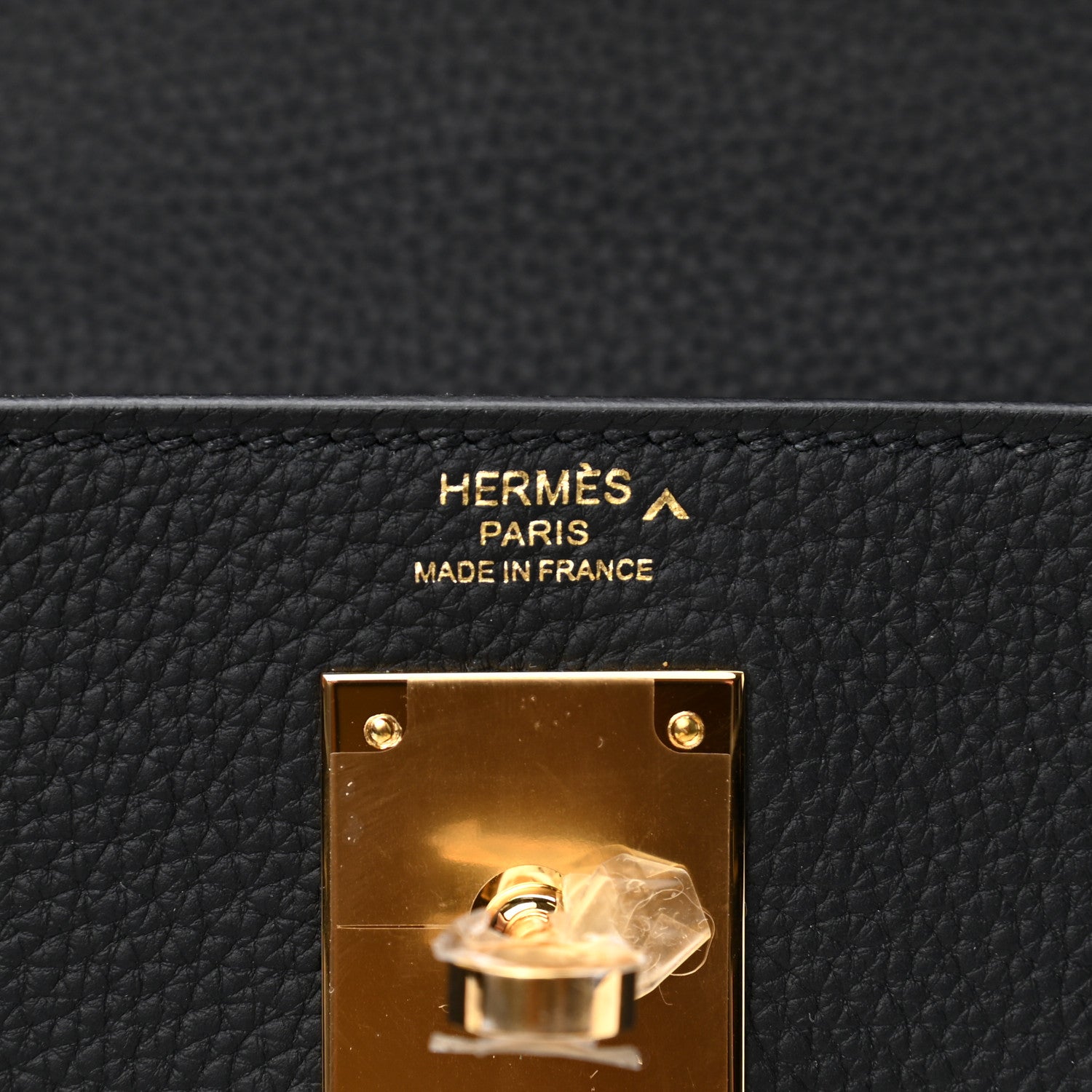 Hermes Togo Matte Porosus Crocodile Kelly Retourne Touch 28 Black 6 of 10