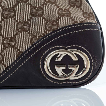 Gucci Monogram New Britt Medium Hobo Ebony 8 of 8