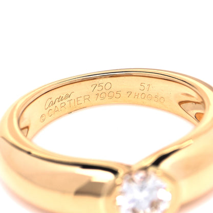 Cartier 18K Yellow Gold Diamond .57ct C De Cartier Solitaire Ring 51 5.75 4 of 4