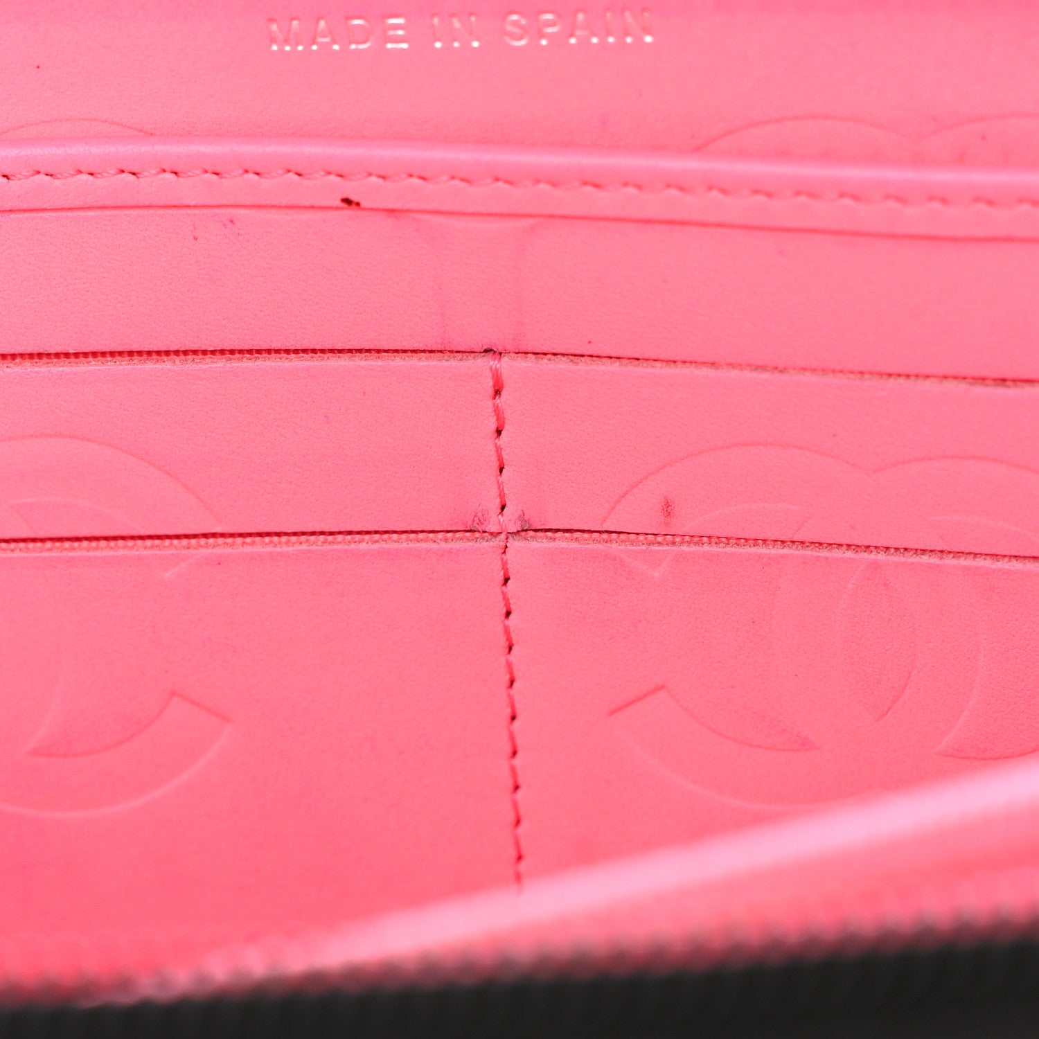 Chanel Calfskin Quilted Cambon Large Gusset Zip Around Wallet Black 10 of 12