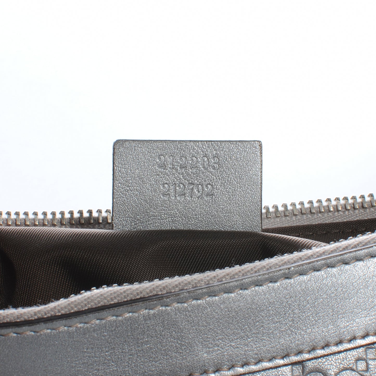 Guccissima New Britt Wristlet Silver