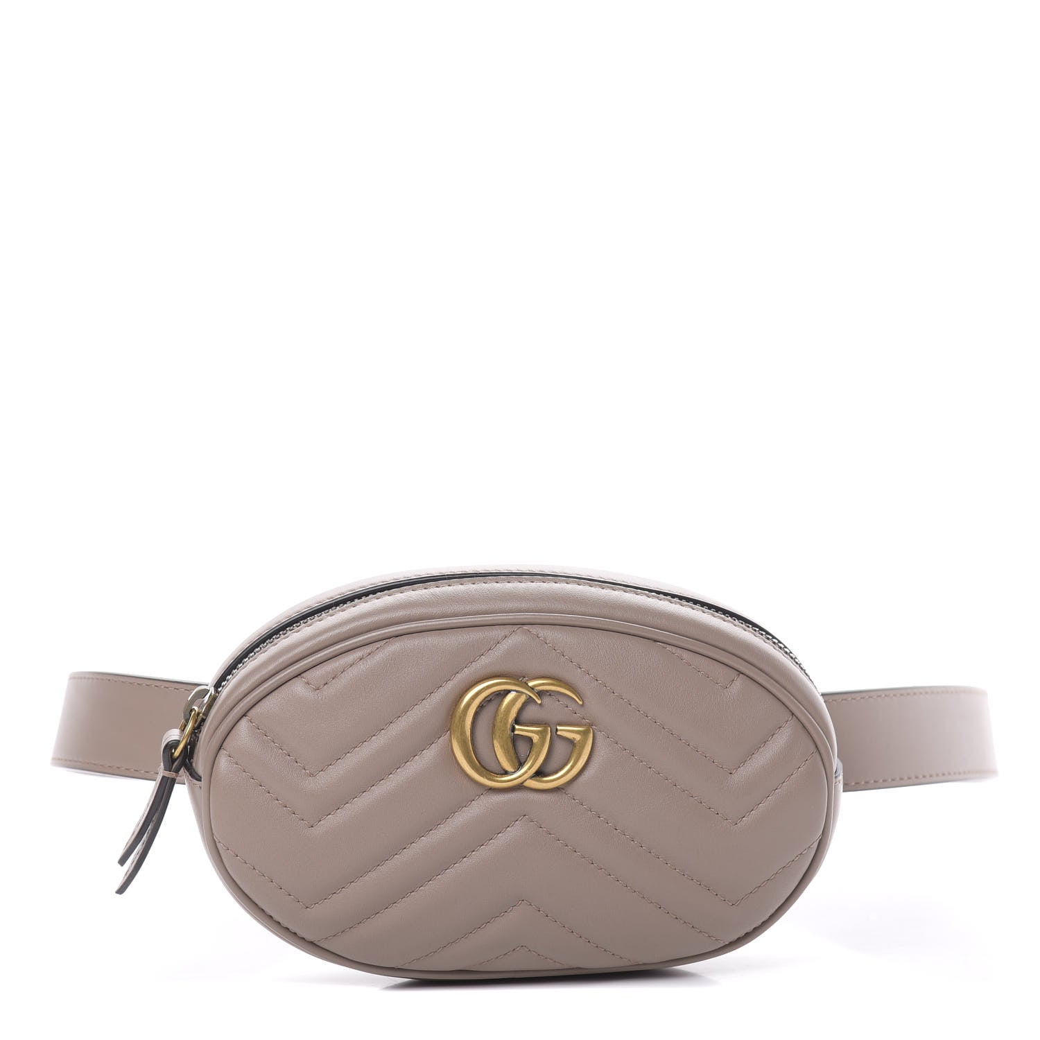 Gucci Calfskin Matelasse GG Marmont Belt Bag 95 38 Porcelain Rose 1 of 11