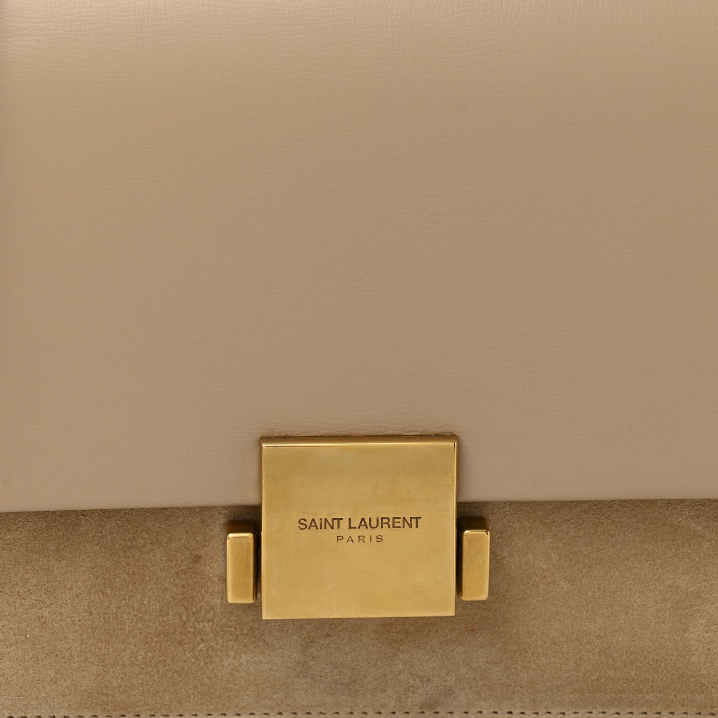 Smooth Calfskin Suede Medium Bellechasse Bag Dark Beige