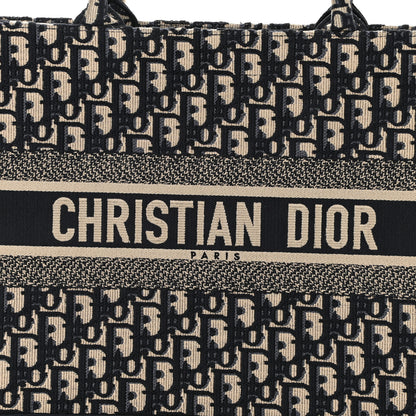 Christian Dior Oblique Medium Book Tote Blue Multicolor 8 of 14