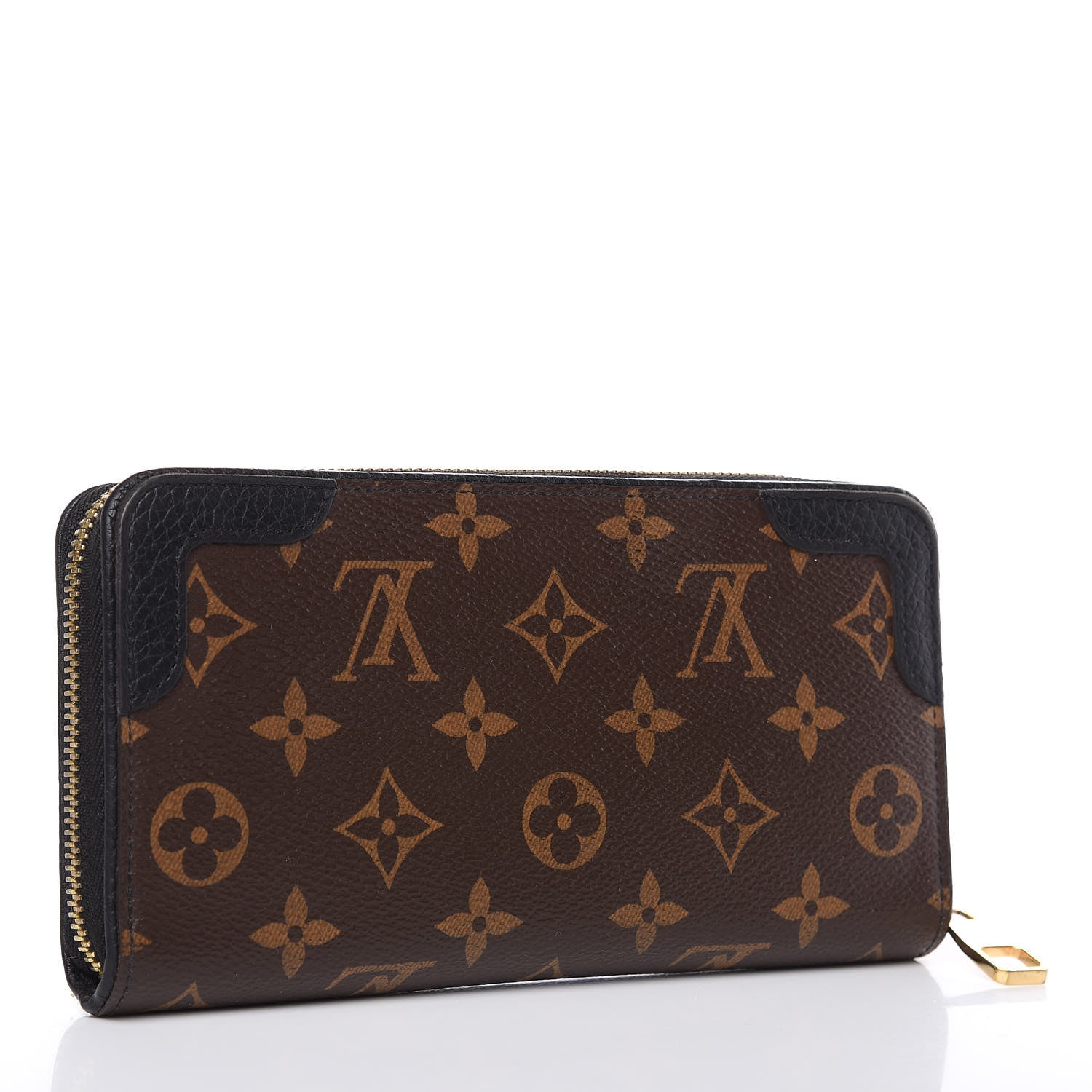 Louis Vuitton Monogram Zippy Retiro Wallet Black 3 of 10