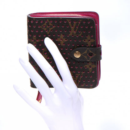 Louis Vuitton Monogram Perforated Compact Zipped Wallet Fuchsia 2 of 7