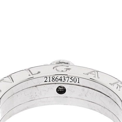 Bulgari 18K White Gold Diamond B.Zero1 Engagement Ring 51 5.75 7 of 8