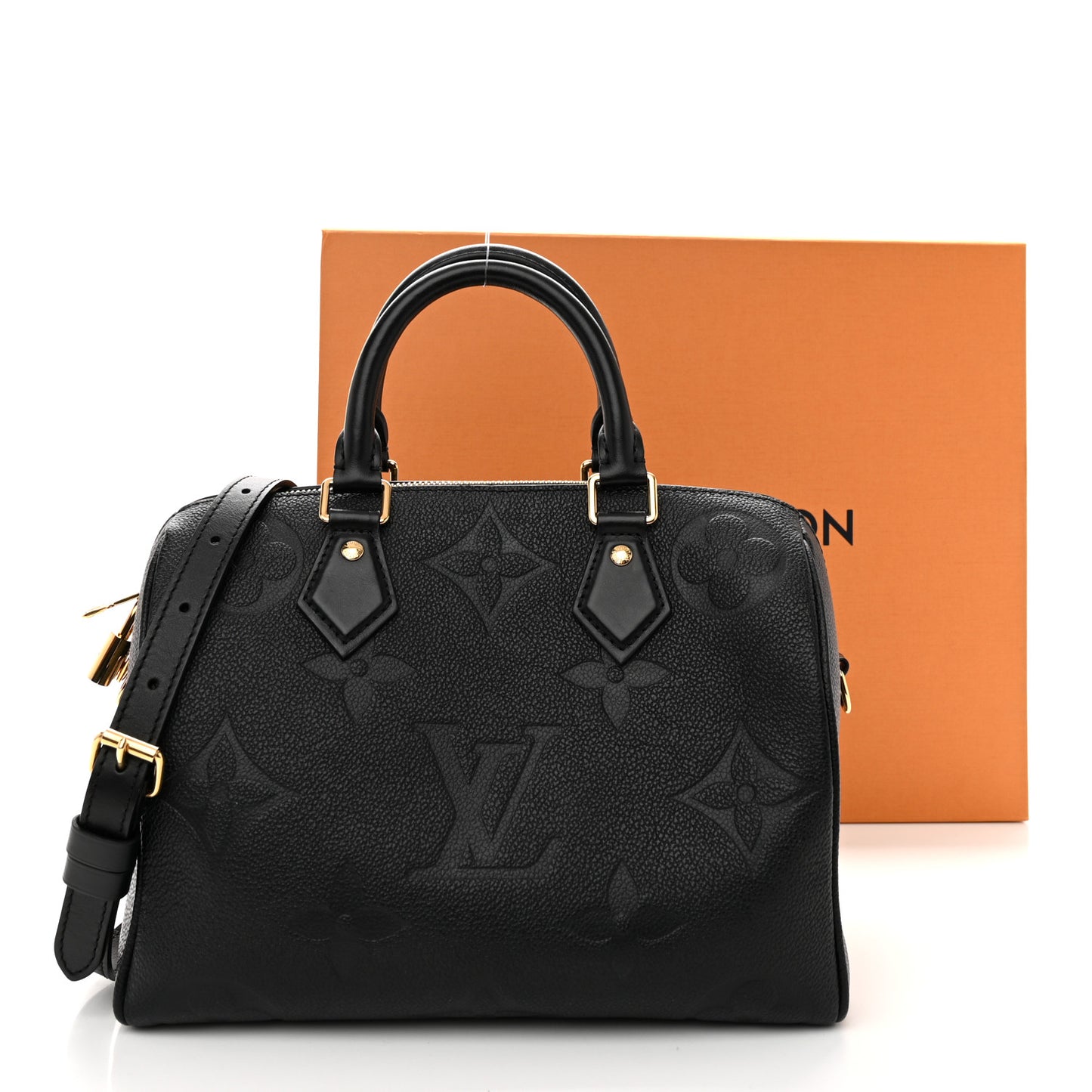 Empreinte Monogram Giant Speedy Bandouliere 25 Black
