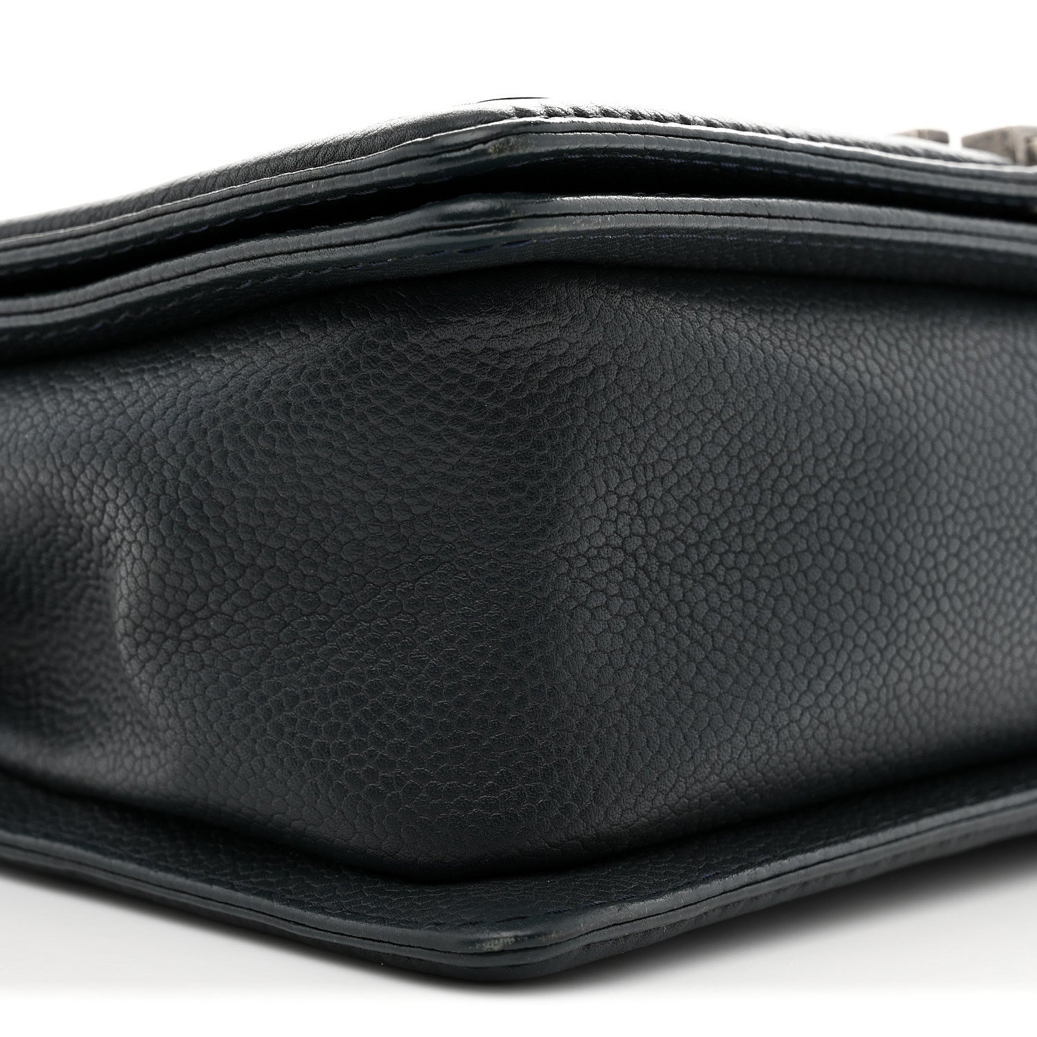 Chanel Caviar Stitched Medium Boy Flap Blue 9 of 11