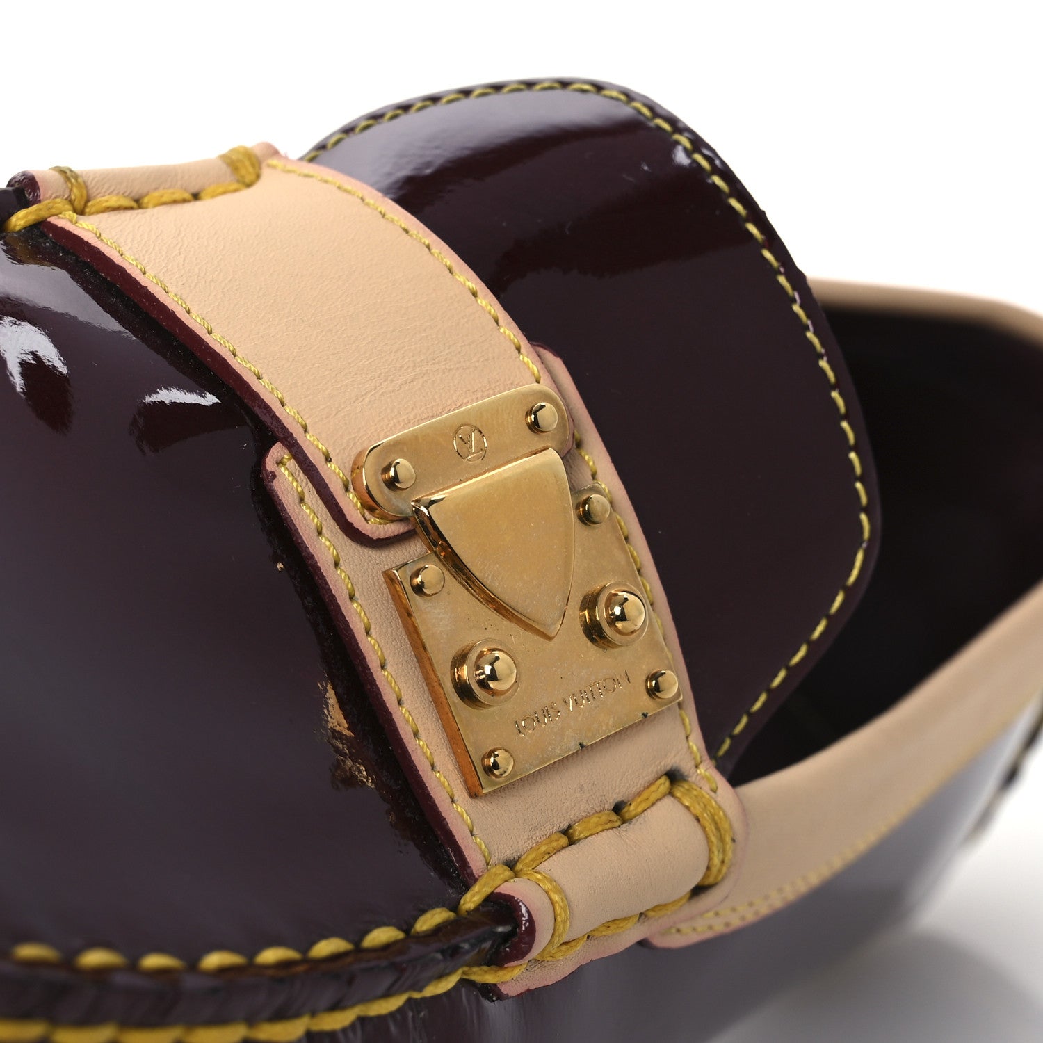 Louis Vuitton Vernis Zen Driving Loafers 36 Amarante 11 of 11