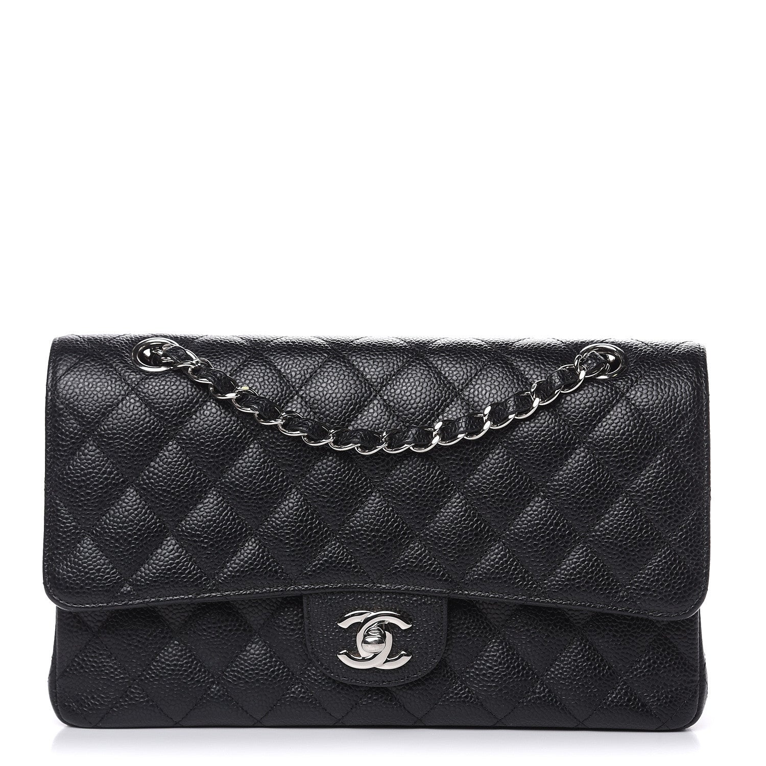 Chanel Caviar Quilted Medium Double Flap Black 1 of 12